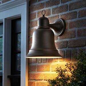 1-Light Oil Rubbed Bronze Outdoor Wall Lantern Sconce Dark Sky Compliant