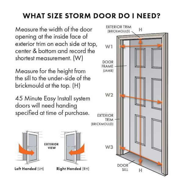LARSON 32-in x 78-in White Mid-View Storm Door LARSON 32-in x 78-in White Mid-View Storm Door