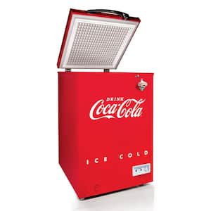 3.5 Cu. Ft. Refrigerator & Chest Freezer, Red