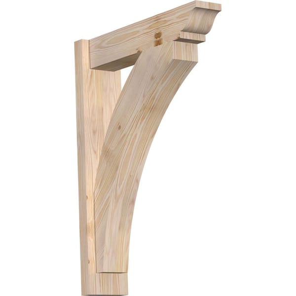 Ekena Millwork 6 in. x 30 in. x 22 in. Douglas Fir Thorton Traditional Smooth Outlooker