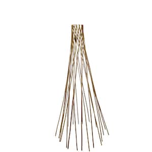 72 in. H Classic Peeled Willow Round Teepee Trellis