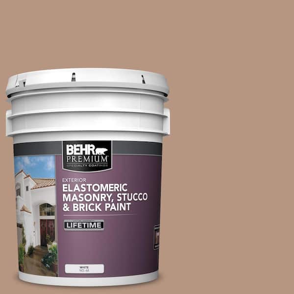 5 gal. #S220-4 Potters Clay Elastomeric Masonry, Stucco and Brick Exterior Paint