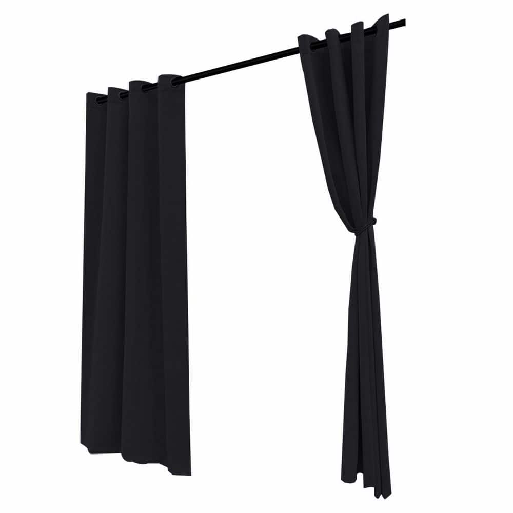 Waterproof Outdoor Privacy Curtains 52x95 Inch Weatherproof Tab Top for Patio Porch Pergola Gazebo Deck Black price history on PriceWatchPro
