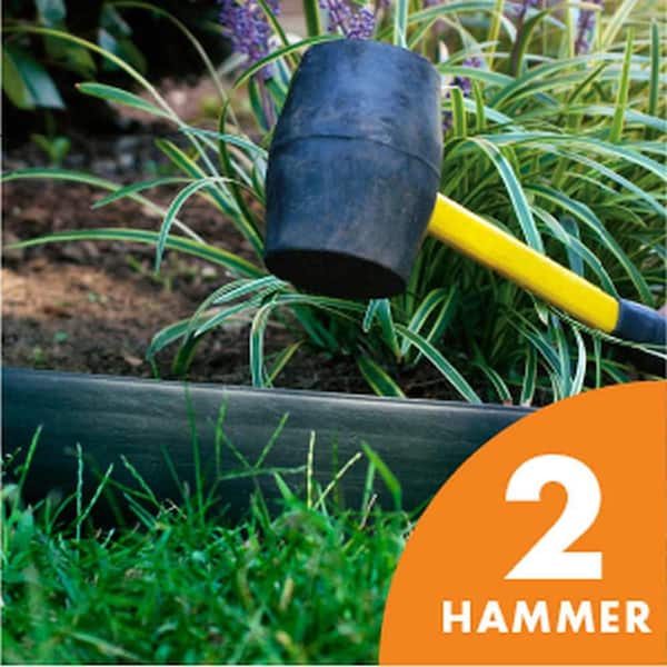 LandShark - 20 ft. Pound-In Landscape Edging Project Kit