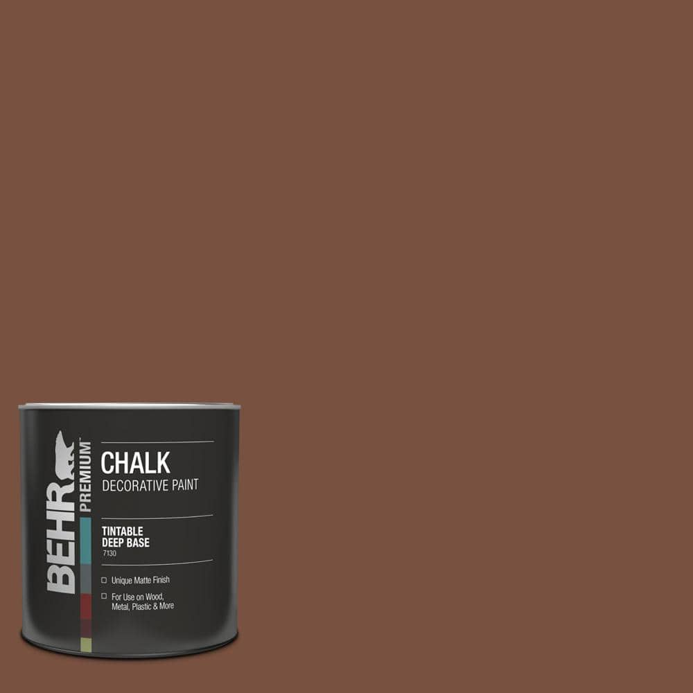 BEHR 1 qt. #S200-7 Earth Fired Red Interior Chalk Finish Paint 713004 ...