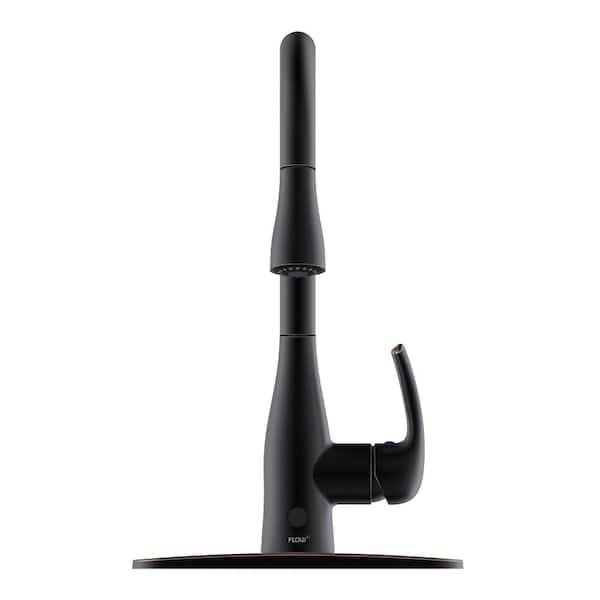 FLOW Motion Activated Single-Handle Pull-Down Sprayer Kitchen Faucet in Oil Rubbed Bronze