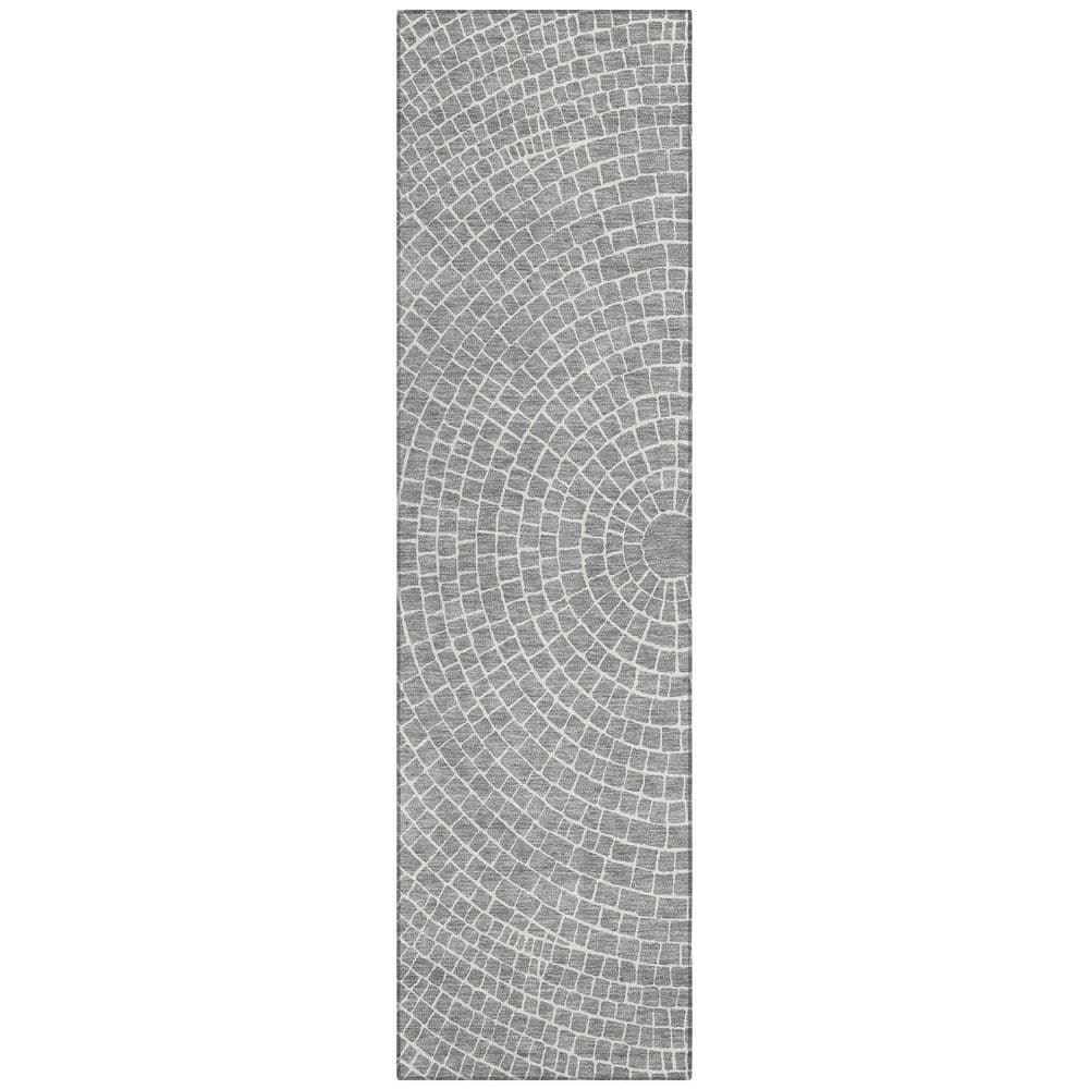 Chantille Machine Washable Indoor/Outdoor Abstract ACN2455 Gray 2 ft. x 7 ft. Area Rug price history on PriceWatchPro