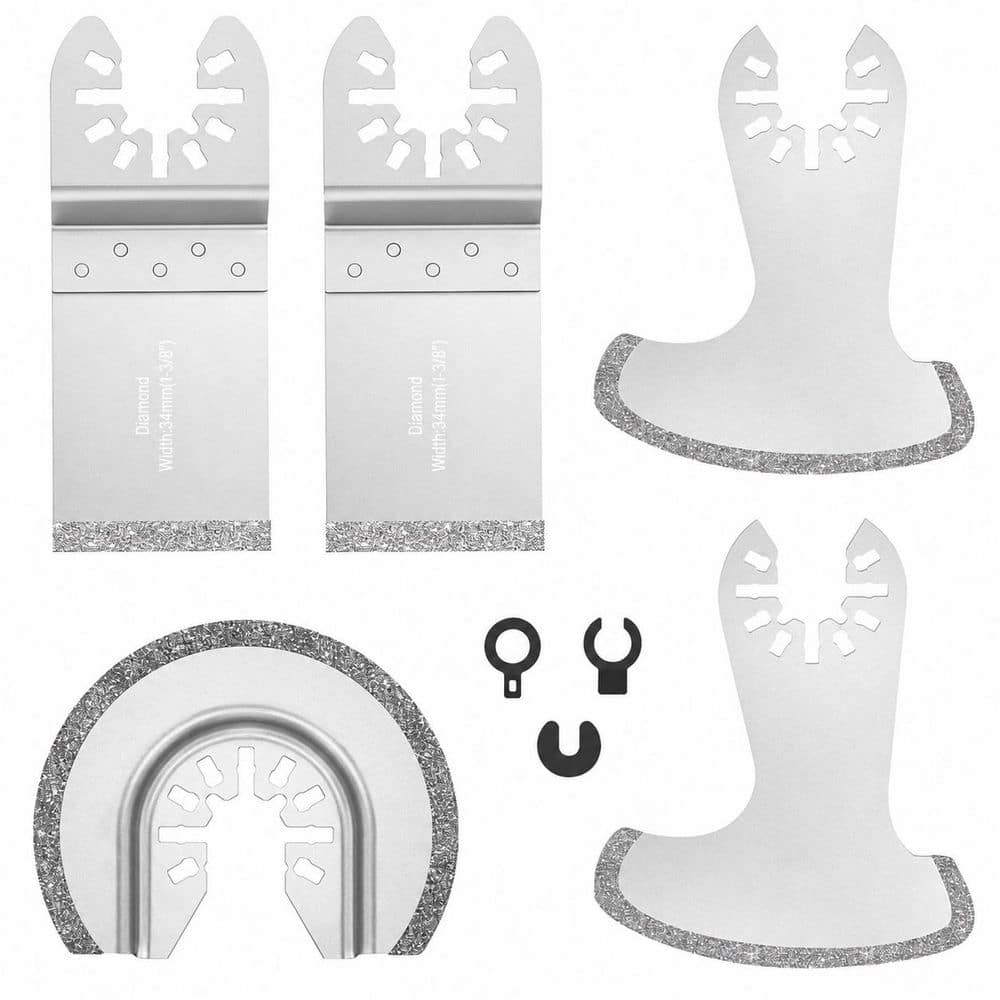 5 Pack Diamond Grit Oscillating Tool Blades for Grout Removal Concrete Tile Cutting with Universal Fit price history on PriceWatchPro