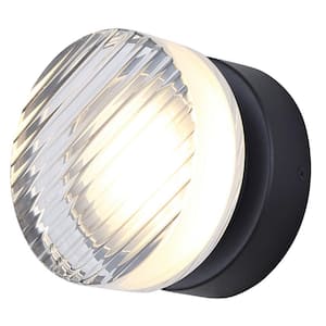 BENNI LED Integrated Outdoor Lantern Light, Black Finish