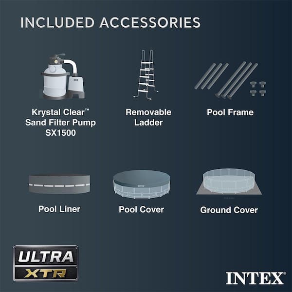 Ultra XTR 16 ft. Round 48 in. Deep Above Ground Pool Set