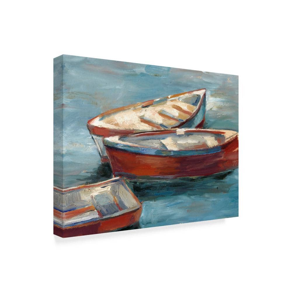 Ethan Harper 'Boats By The Lake II' Unframed Canvas Print 24" x 32"