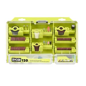 Rotary Tool 120-Piece All-Purpose Kit (For Wood, Metal and Plastic)