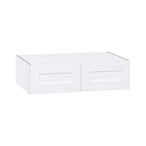 Wallace Painted Warm White Shaker Assembled Deep Wall Bridge Kitchen Cabinet (36 in. W x 10 in. H x 24 in. D)