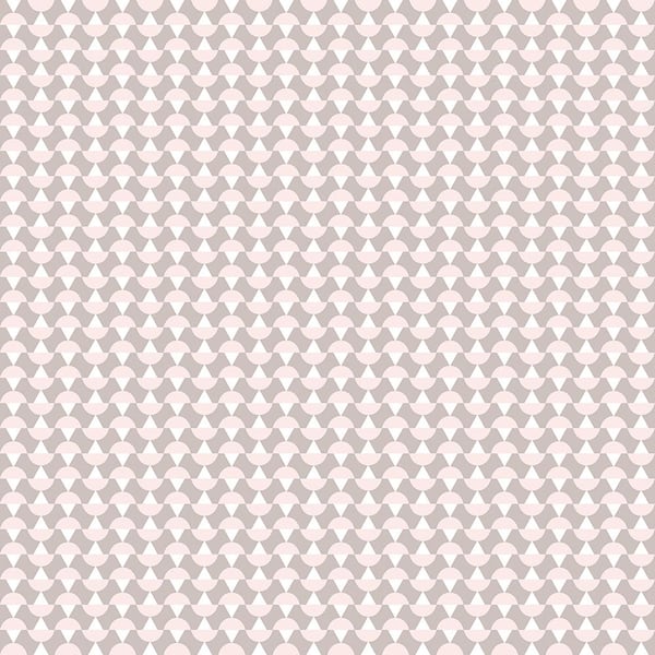 Wall Vision Arne Blush Geometric Paper Strippable Roll Wallpaper (Covers 57.8 sq. ft.)