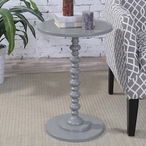 Palm Beach Gray Spindle End Table