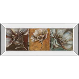 "The Three Poppies I" By Patricia Pinto Mirror Framed Print Wall Art 18 in. x 42 in.