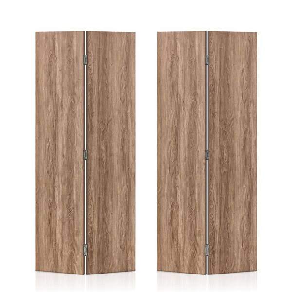 CALHOME 44 in. x 84 in. x 3/4 in. Thickness Hollow Core Walnut
