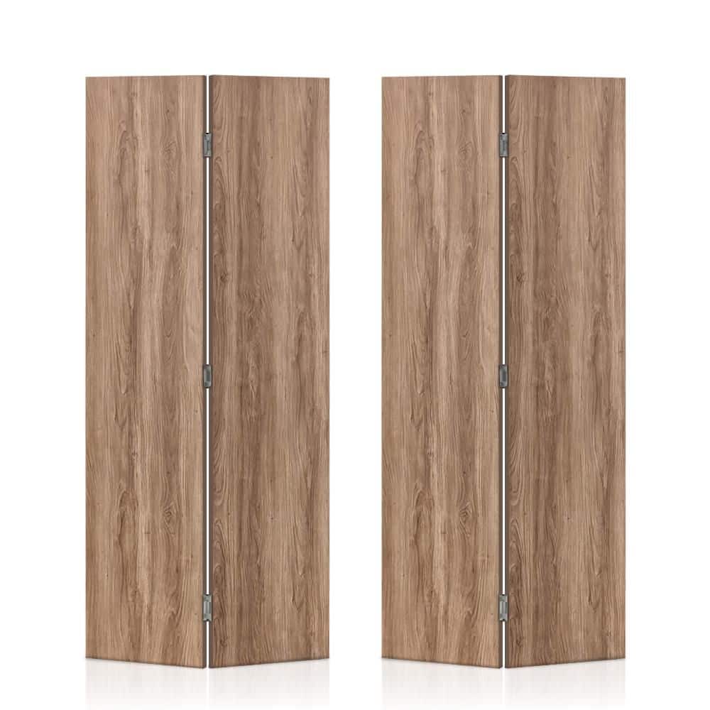 CALHOME 48 in. x 88 in. x 3/4 in. Thickness Hollow Core Walnut