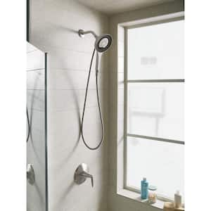 Alteo Rite-Temp 1-Handle Wall-Mount Tub and Shower Faucet Trim Kit in Vibrant Brushed Nickel (Valve not included)
