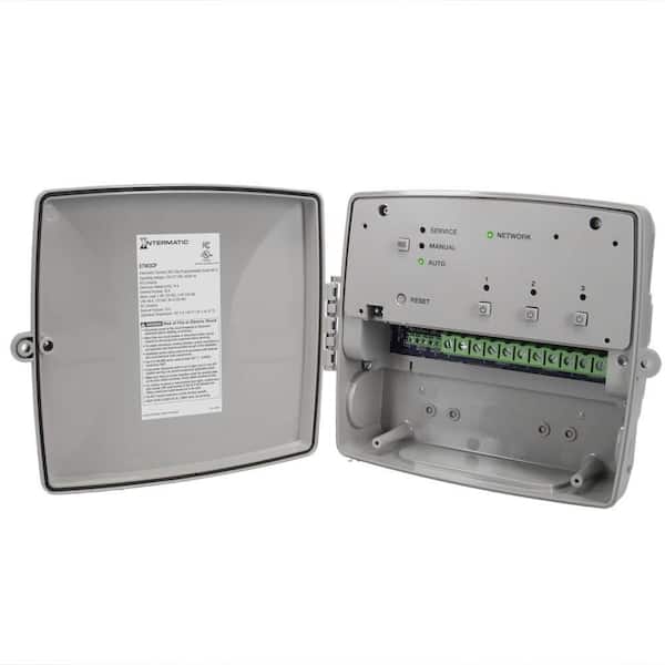 365-Day Programmable Smart Wi-Fi Timer, 120-277 VAC, 3 x SPDT, Indoor/Outdoor Plastic Enclosure, Astronomic