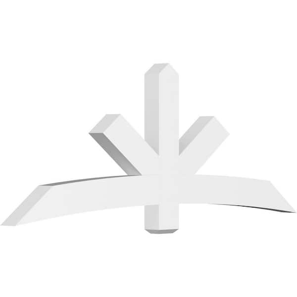 Ekena Millwork Alberta 84 in. W x 31.5 in. H x 4 in. D Signature Polyurethane Bracket