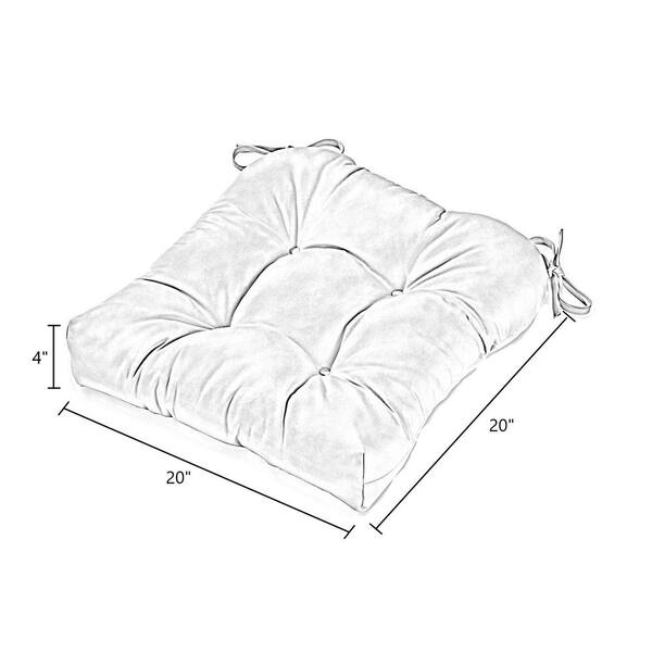 Custom Organic Cotton Tufted Seat Cushion