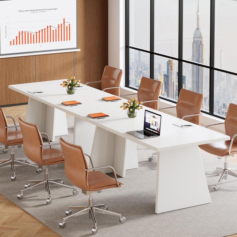 Moronia 63 in. Rectangular White Wood Executive Desk, Large Home Office Desk with Wood Frame for Home Office, Study price history on PriceWatchPro