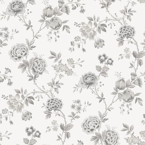 John Lewis Lydia Floral Vinyl Wallpaper, Turmeric
