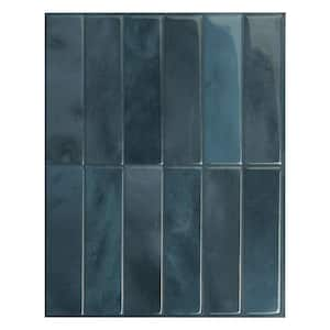 Morocco Agadir Blue 11.43 in. x 9 in. Vinyl Peel and Stick Tile (2.84 sq. ft./4-Pack)