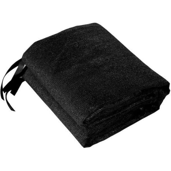 Shatex 10 ft. x 12 ft. Shade Panel Block 90% of UV Rays with Ready-tie up Ribbon for Pergola Gazebo Porch, Black