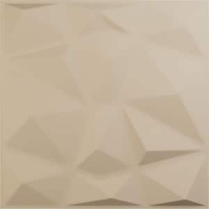 19 5/8 in. x 19 5/8 in. Niobe EnduraWall Decorative 3D Wall Panel, Smokey Beige (12-Pack for 32.04 Sq. Ft.)