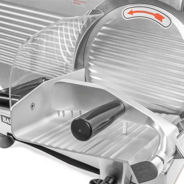 VEVOR 0.12 in. Commercial Meat Cutter Machine Stainless Steel with Pulley  800 Watt Electric Food Cutting Slicer for Restaurant TSQPJ000000000001V1 -  The Home Depot