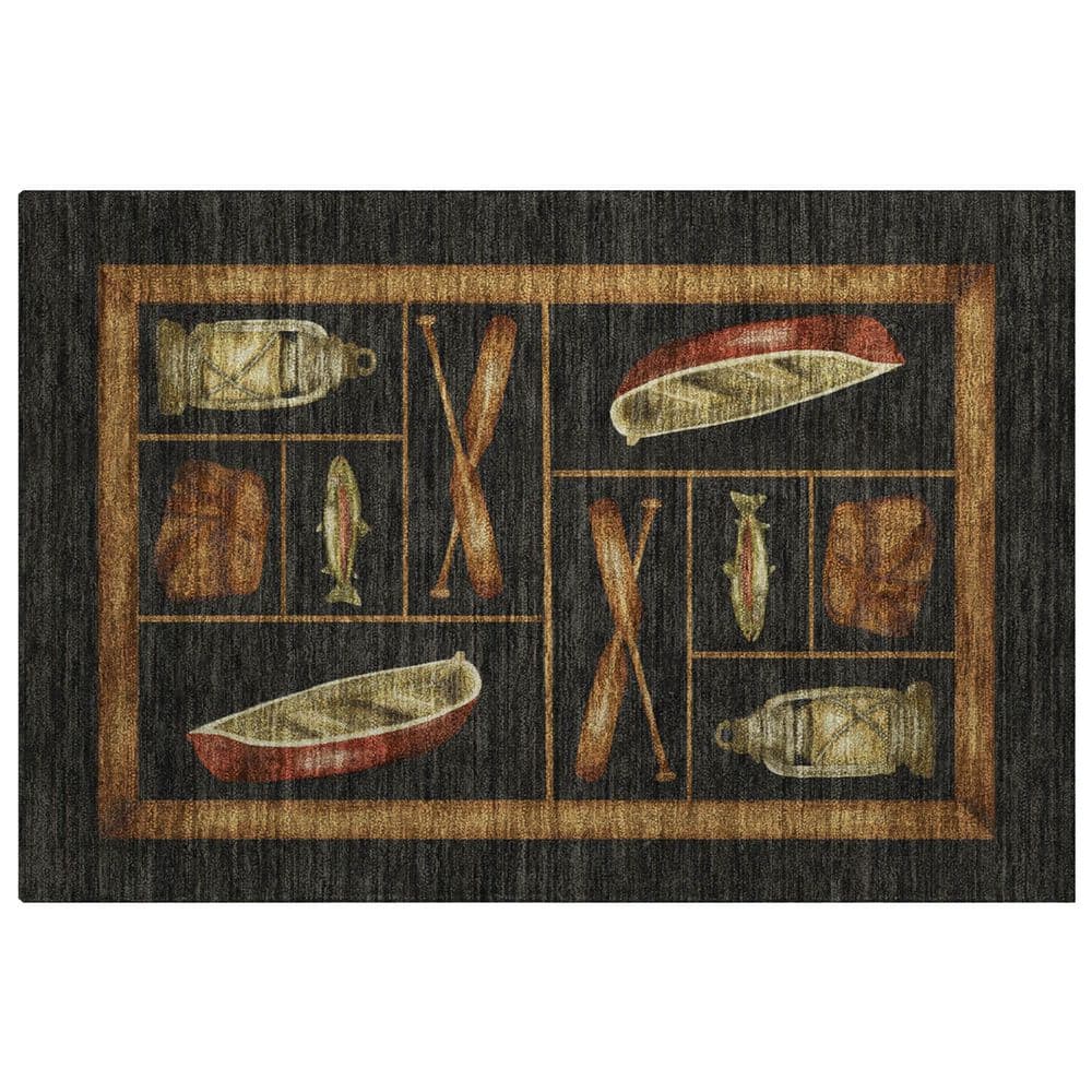 Dream Shag Premium Machine Washable Abstract ADS144 Midnight 3 ft. x 4 ft. Area Rug price history on PriceWatchPro
