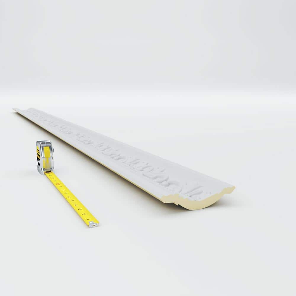Versailles White Polyurethane Crown Moulding 94.5"