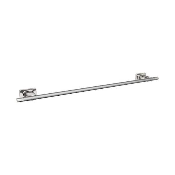 Amerock Esquire 24 in. (610 mm) Towel Bar in Polished Nickel/Stainless Steel