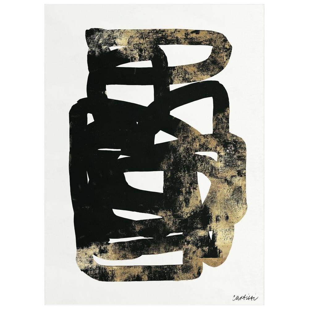 Black 8 ft. x 10 ft. Sleek Shapes I Washable Abstract Art Area Rug price history on PriceWatchPro