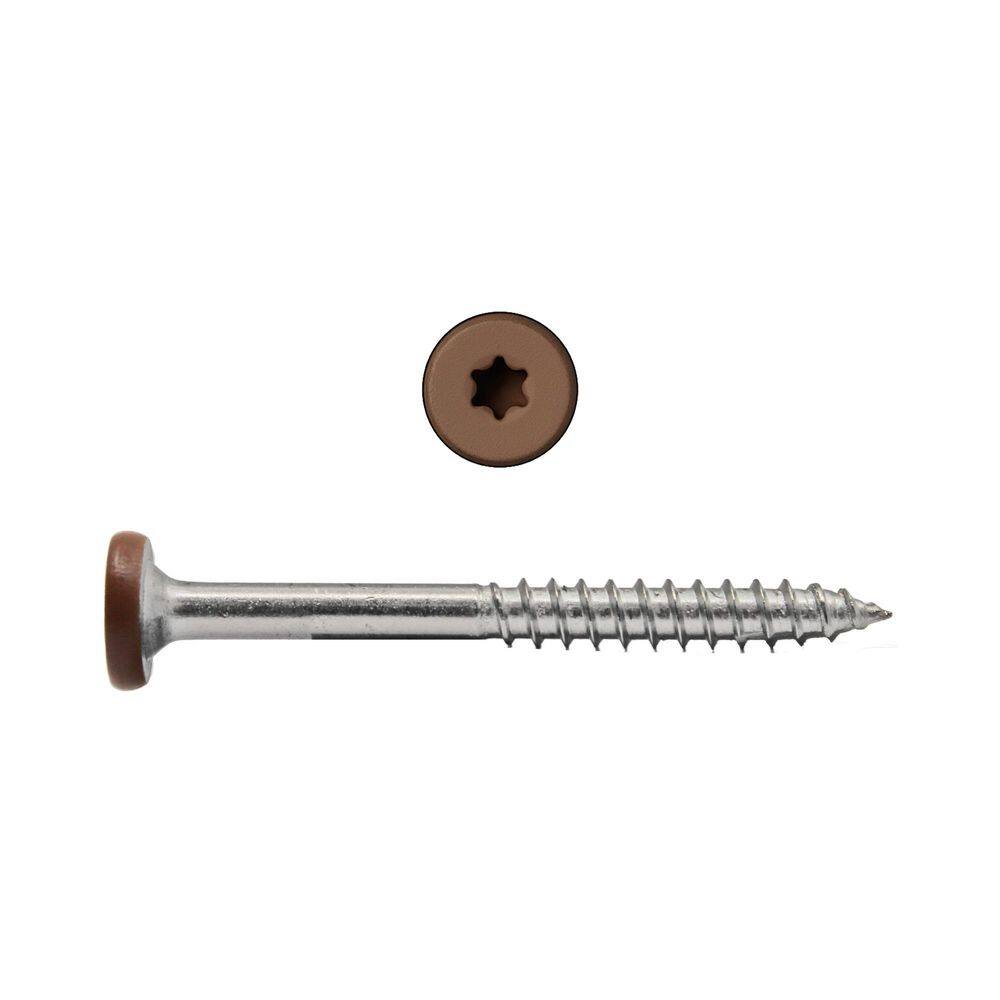 "#9 x 1-7/8 in. Star Flat Head Stainless Steel Fascia Composite Deck Screws Tan-Gray #31 (100-pieces)" price history on PriceWatchPro