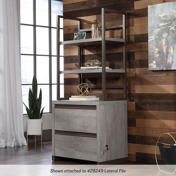 Manhattan Gate Mystic Oak Engineered Wood Rectangular 32 in. Utility Hutch with Desk