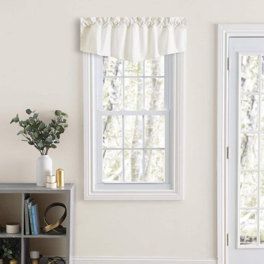 Classic Tailored 18 in. L Polyester/Cotton Lined Tapered Valance in Natural price history on PriceWatchPro