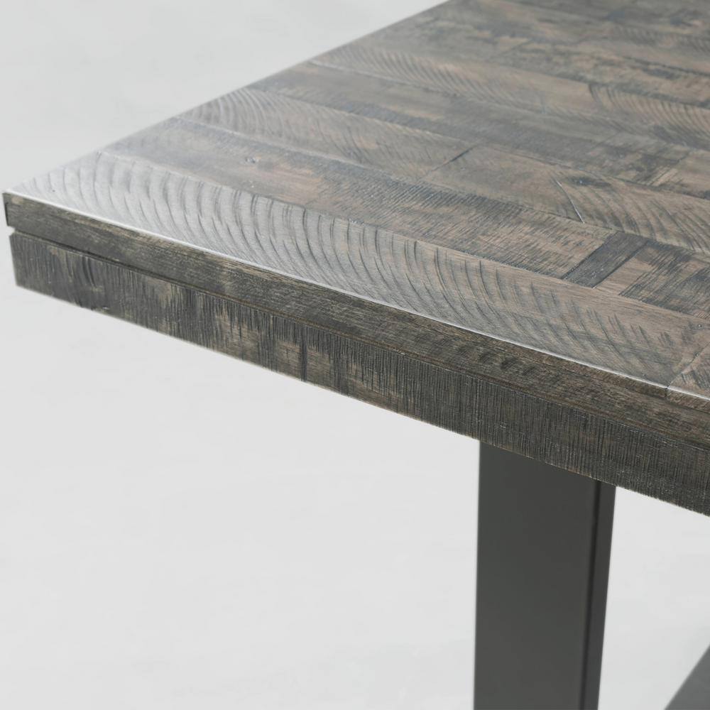 Transitional Sullivan Rectangular Dining Table in Dark Ash