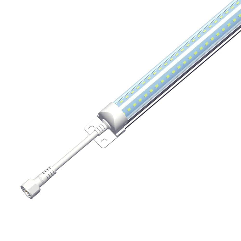 60 in. 32-Watt Equivalent Integrated LED White Strip Light Fixture for Cool