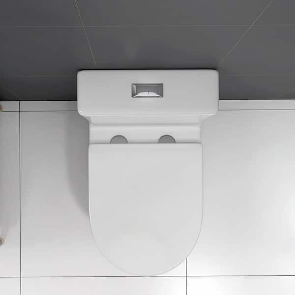 Xuanlur Small compact one-piece toilet, dual flush, 23 