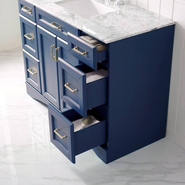 ROSWELL Naples 48 in. W x 22 in. D x 35.9 in. H Single Sink Bath