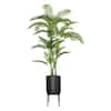 Vintage Home 87 .5 In. Artificial Palm Tree In Chevron Planter 