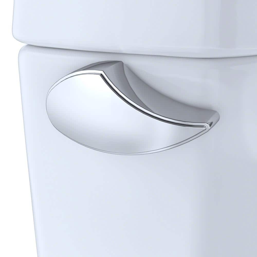 White Elongated High Efficiency Two-Piece Toilet with Seat