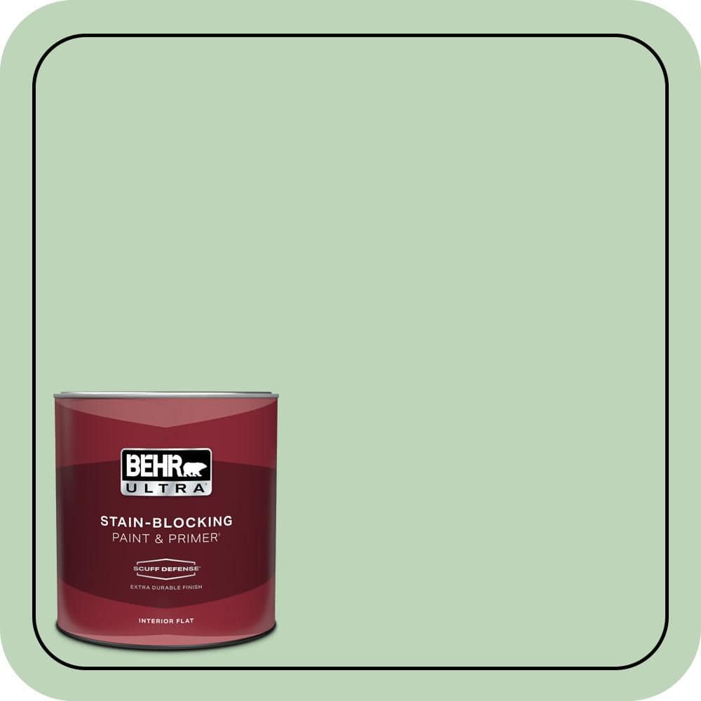 1 qt. #M400-3 Bok Choy Extra Durable Flat Interior Paint & Primer price history on PriceWatchPro