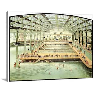 40 in. x 30 in. "Sutro Bath House San Francisco Vintage Advertising Poster" by ArteHouse Canvas Wall Art