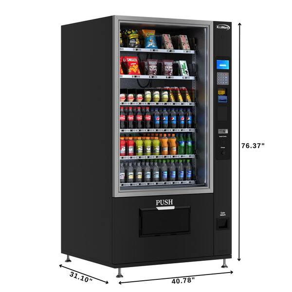 Koolmore 41 in. Refrigerated Vending Machine, 60 Slots With Bill