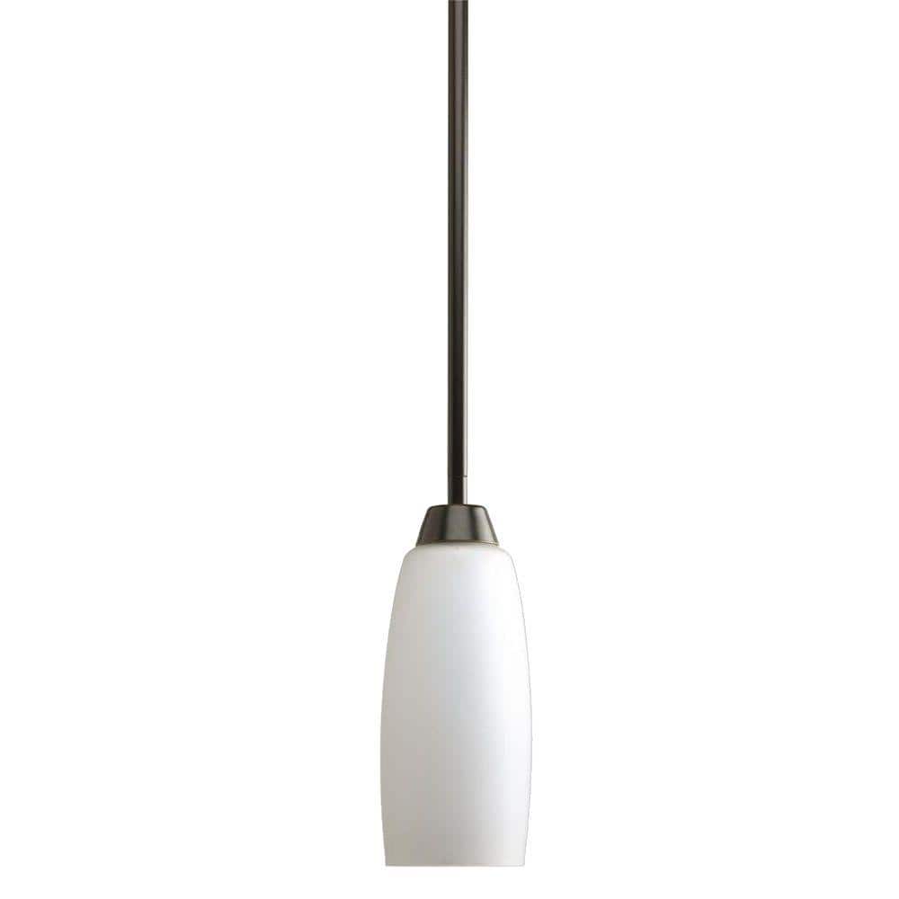 Wisten 1-Light Antique Bronze Mini Pendant with Etched Glass