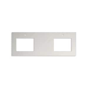 Silestone 61 in. W x 22.4375 in. D Quartz Double Rectangle Cutouts with Vanity Top in Eternal Serena